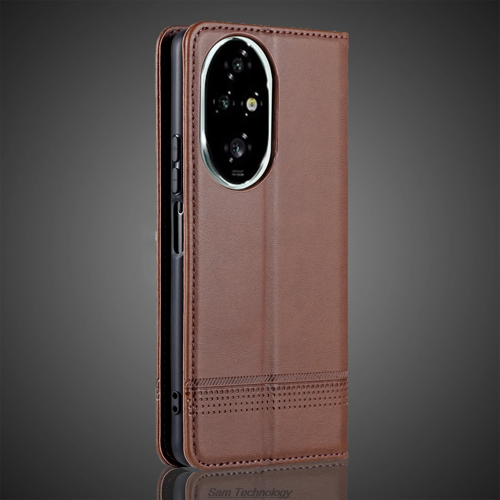 Deluxe Magnetic Adsorption Leather Fitted Case for Huawei Honor 200 Pro 200Pro Flip Cover Protective Case Capa Fundas Coque