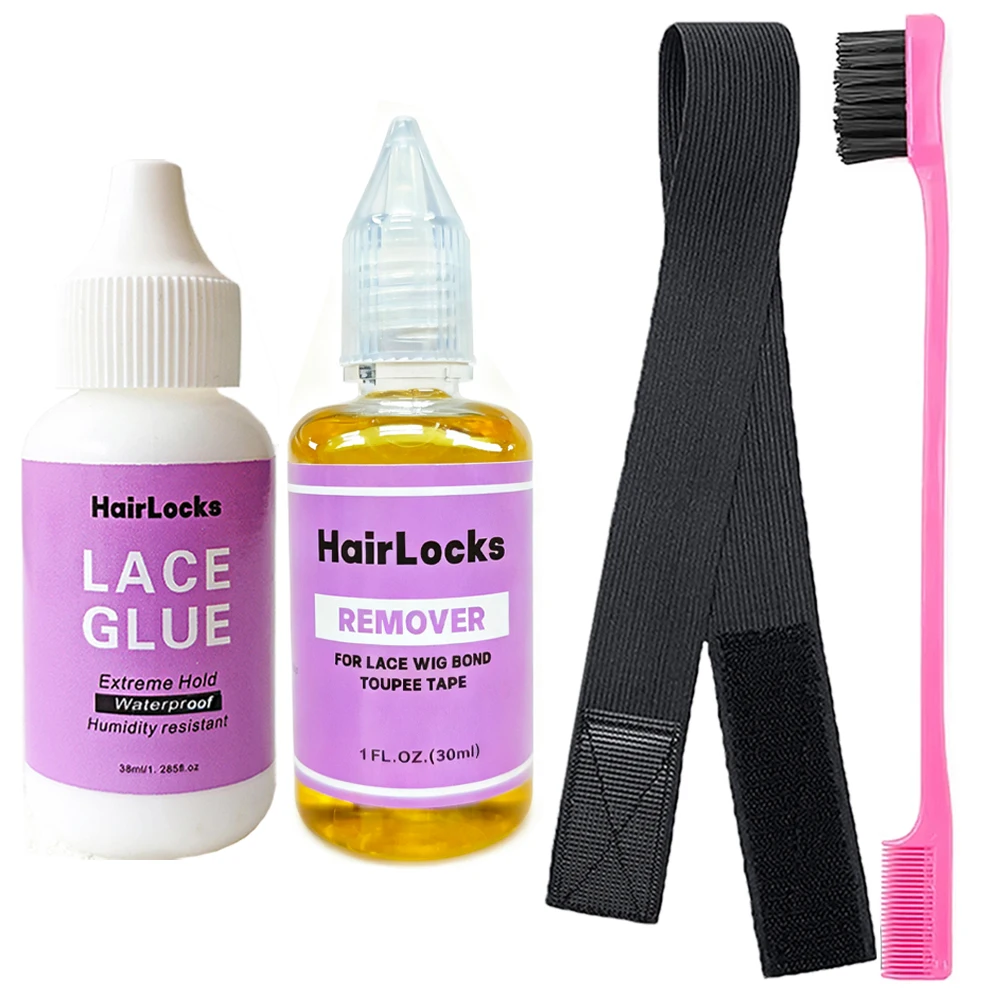 conjunto-de-4-pecas-de-adesivo-para-peruca-cola-e-removedor-a-prova-d'agua-faixa-elastica-para-cabelo-pente-2-em-1-para-contornar-a-linha-do-cabelo-kit-de-ferramentas-para-fixar-a-peruca-de-forma-segura