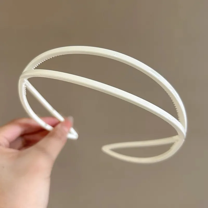 Oval Headband Elastic Hair Hoops Women Wash Face Non-slip Headbands Hair Band Girls Fashion Korean Headwear Coffee Accessories