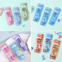 12pcs Disney Stitch wooden HB pencil With eraser Labubu student Painting Writing School Pencils Supplies Stationery Wholesale