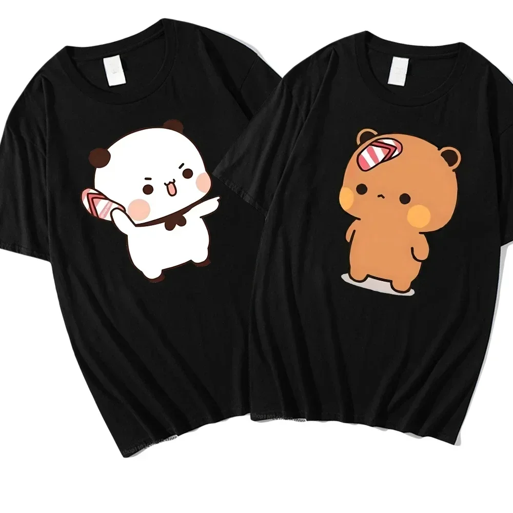 Casal bubu está jogando chinelos em dudu verão camiseta dudu era lançar chinelos por bubu desde ele provoca bubu verão camisetas