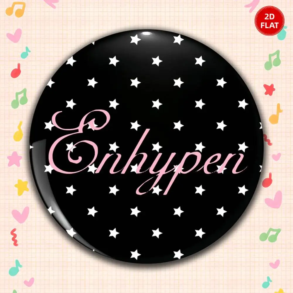2026 Newest Classic Style 2D FLAT Gorgeous Round Anime Plastic Brooch Pin Unisex Lapel Badge Fun Gift For Friends Relatives
