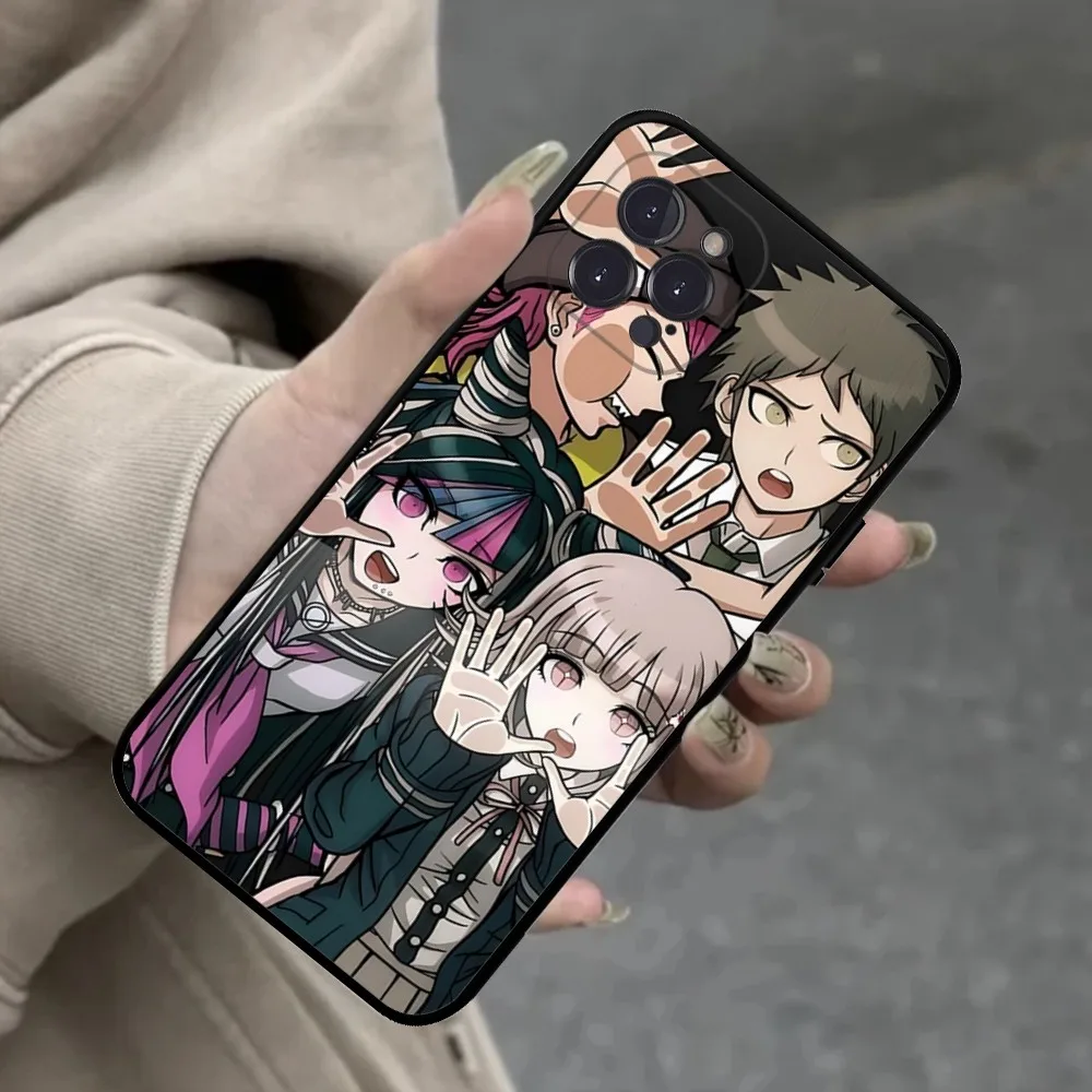 Anime Game D-Danganronpa Phone Case For iPhone 16 15 14 13 12 Mini 11 Pro XS Max X XR SE 6 7 8 Plus Soft Silicone Cover