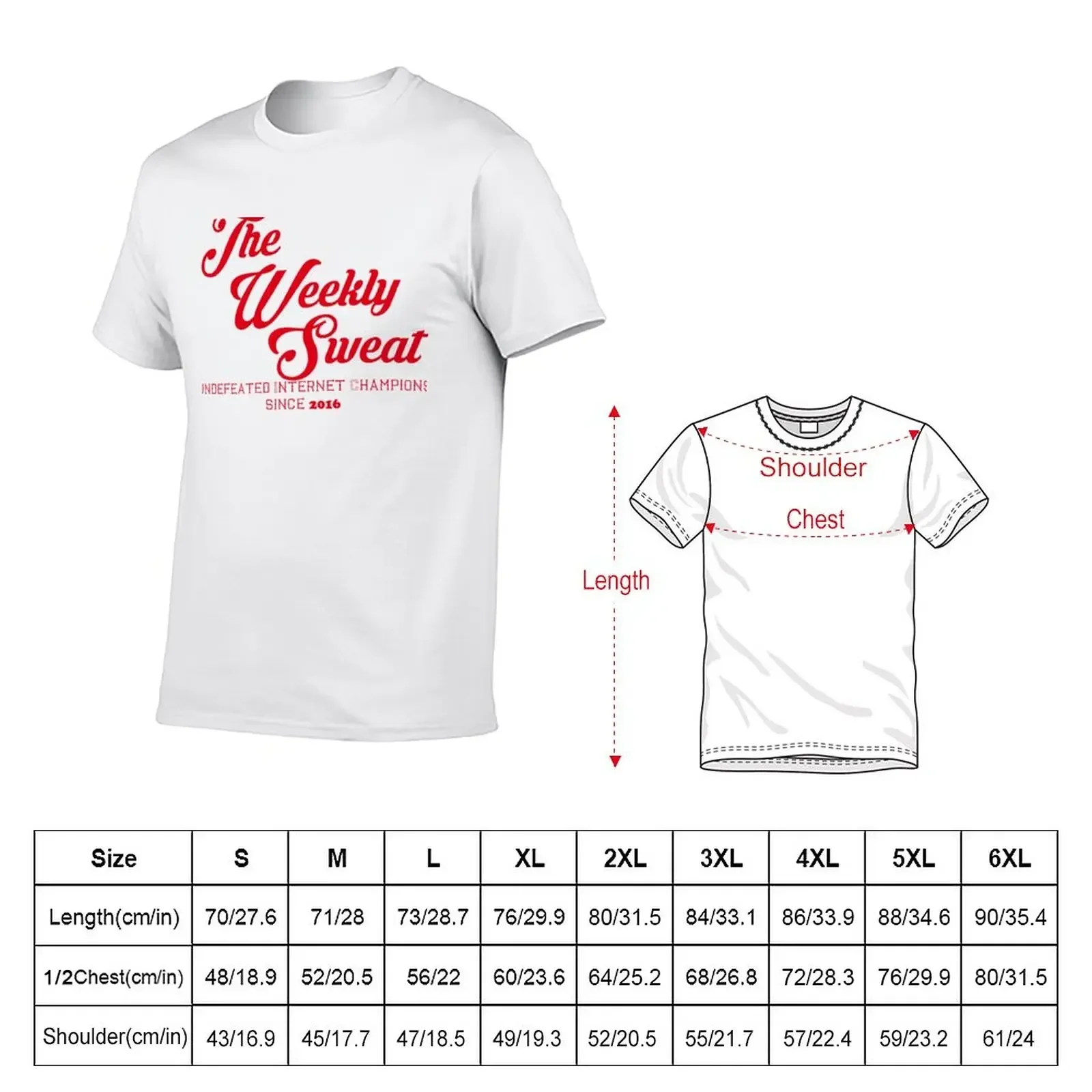 The Weekly Sweat Varsity Edition T-Shirt plus sizes summer tops vintage t shirts mens graphic t-shirts funny