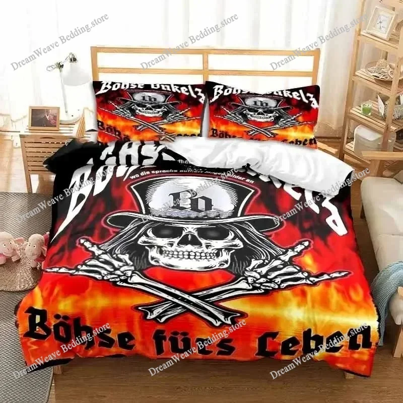 

Band Böhse Onkelz Double Bedding Set, All Season Duvet Cover Set, Quilt Cover for Double and King Bed Duvet Cover Bed