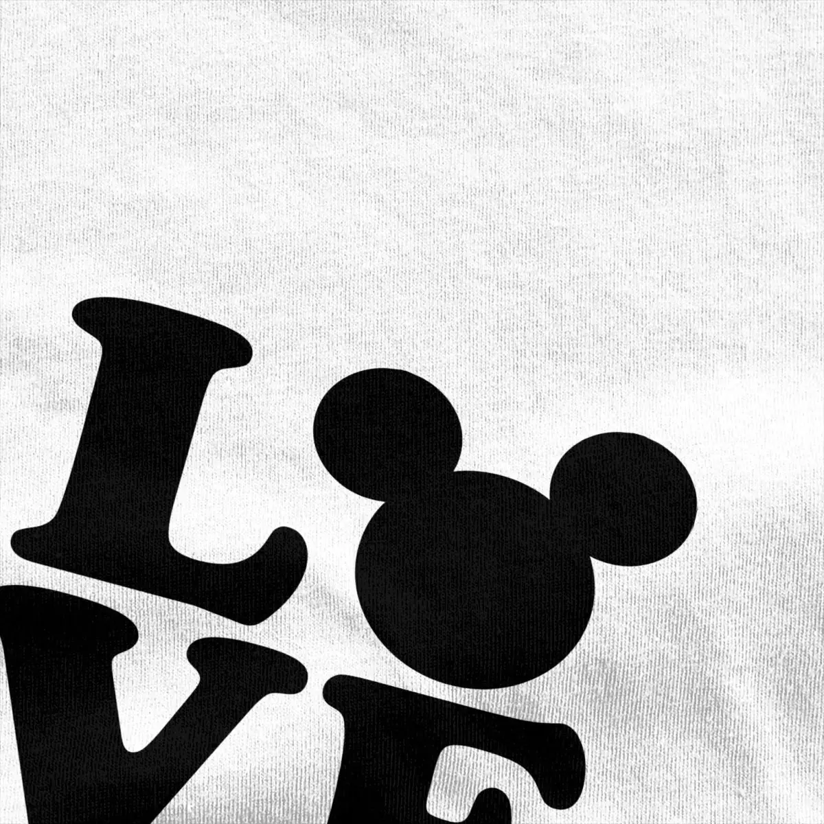 Mickey Mouse LOVE T Shirt Men Y2K Funny Cotton T Shirts Summer O Neck Hip Hop Tees Print Big Size Tops