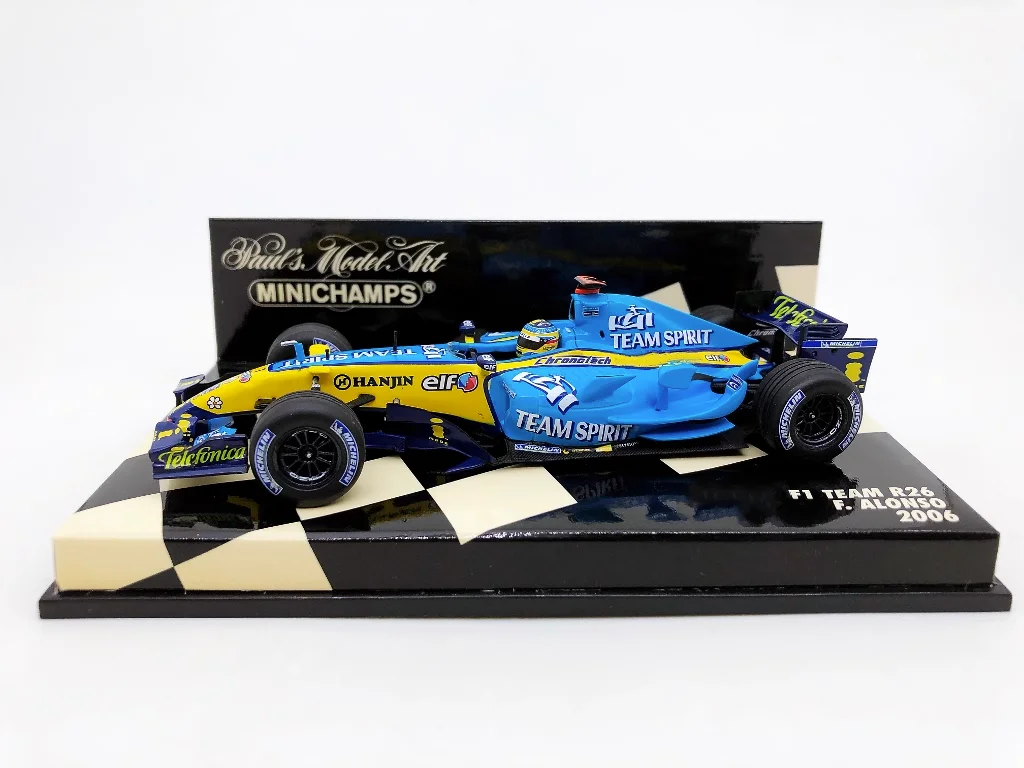 Minichamps 1:43 F1 R26 2006 Fernando Alonso Simulation Limited Edition Resin Metal Static Car Model Toy Gift