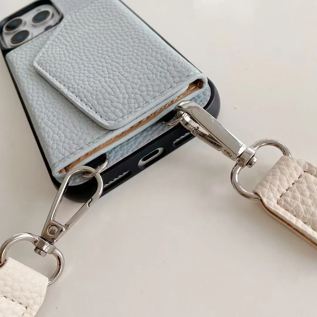New  Phone Case for iPhone 16pro Beauty Mirror 15plus Card Insertion 14 Headphone Bag 13 12 Slanted Back 12 XR Protective Cover