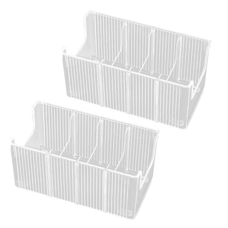 

B52C Акриловый органайзер на ремень, 2 шт., 8 съемных отделений для галстуков, бантов, украшений для организации шкафа и ящиков