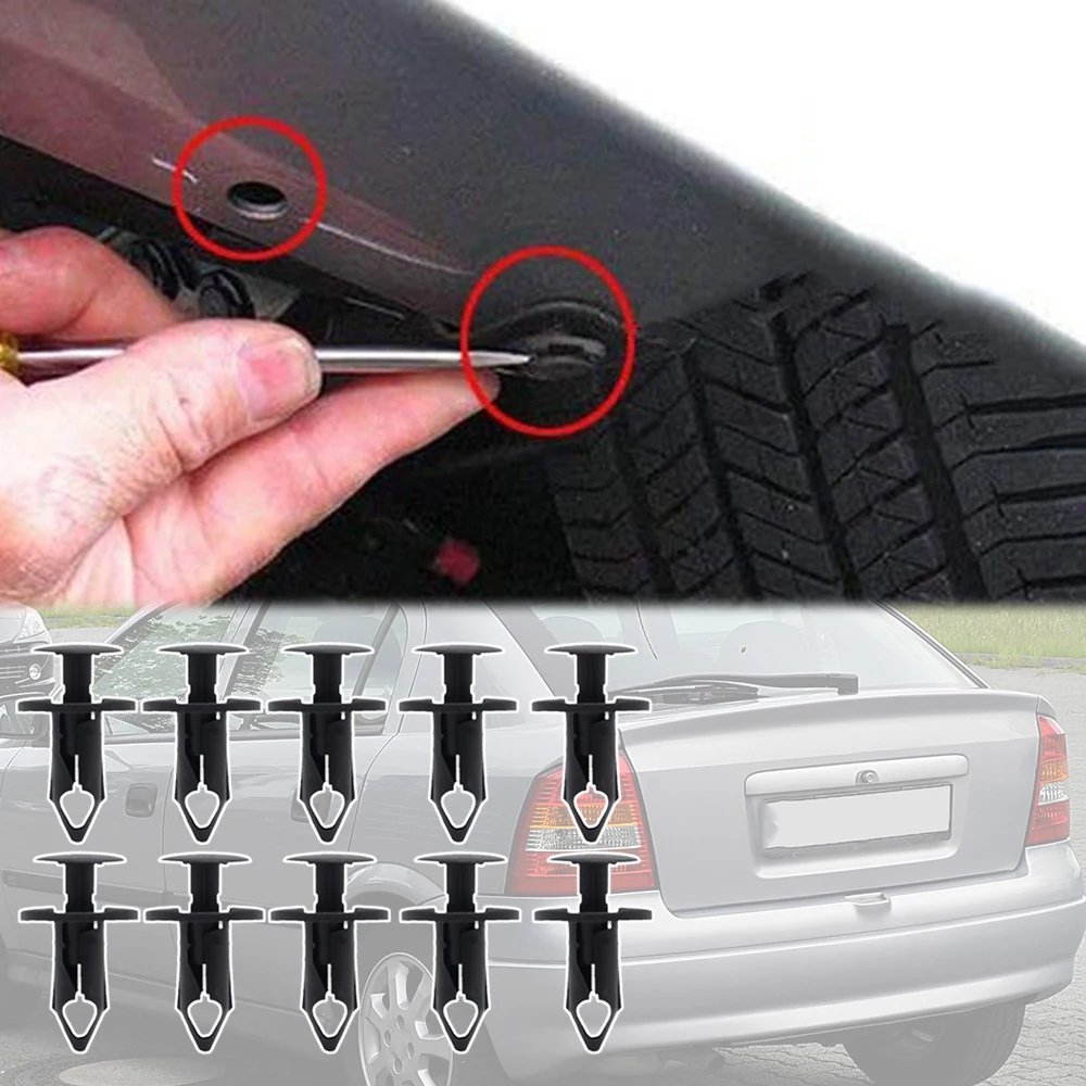 Car Wheel Arch Lining Engine Under Tray Mud Flap Fender Panel Carpet Rivet Clip For Vauxhall Opel Astra J P10 2011 - 2017 F G