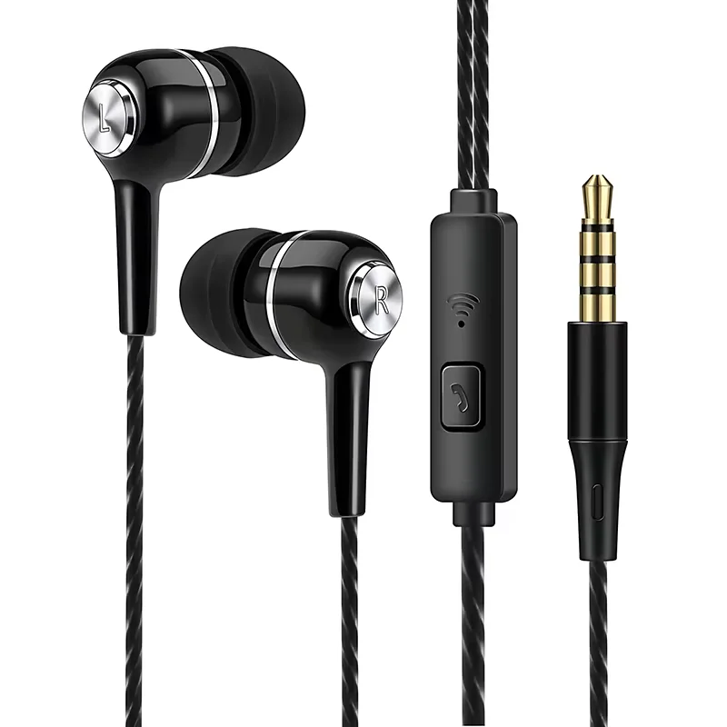 3.5mm Wired HIFI Bass Earbuds with Mic image