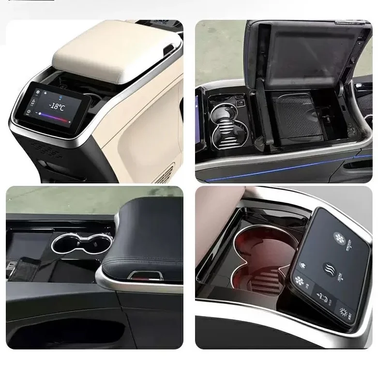 Picture 5: Front Console Armrest Storage Box with Touch Screen Interior Auto Parts Convenient Access & Storage