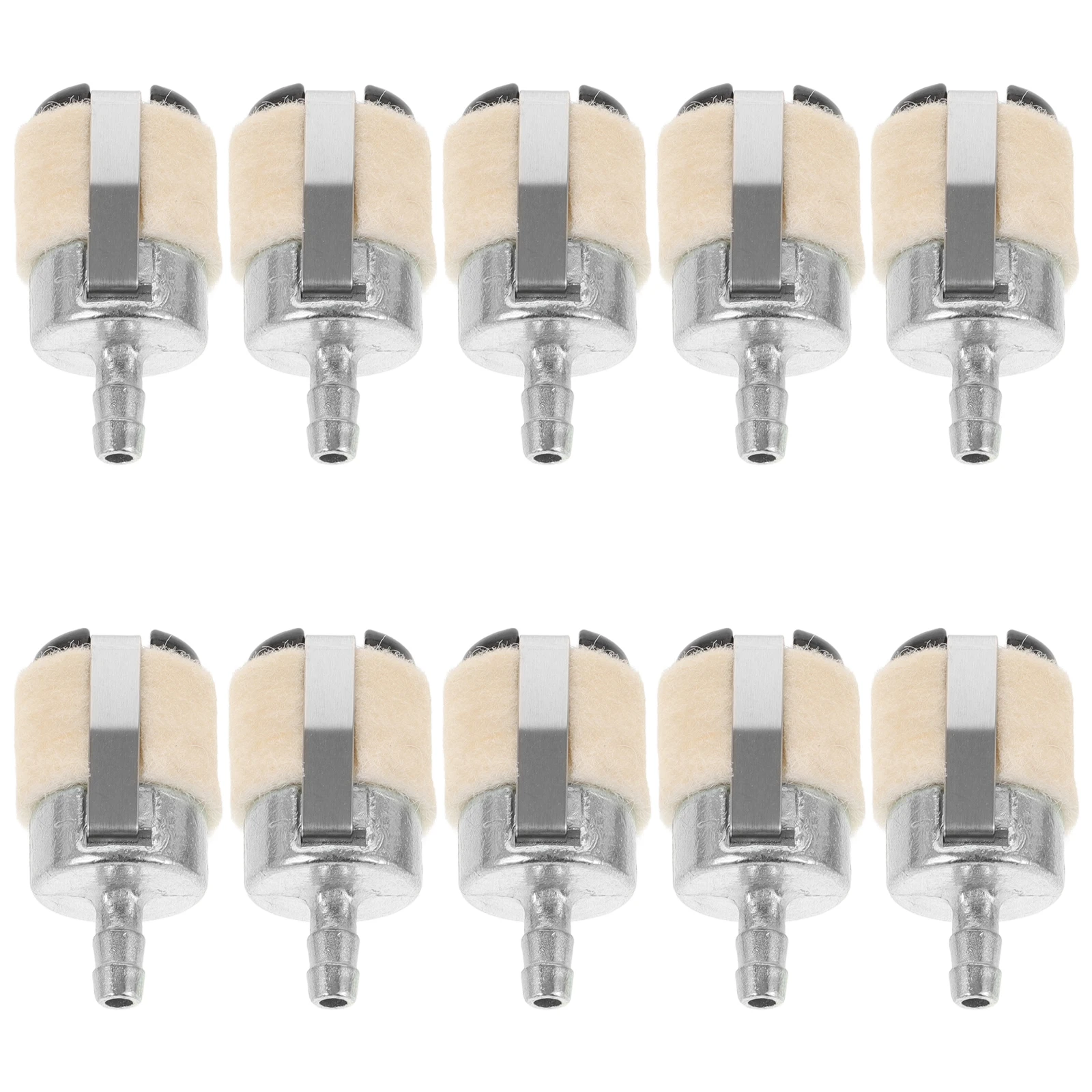 

10pcs Chainsaw Gasoline Filter 52 58 Universal Wool Metal Filtering Part Replacement Trimmer Accessory Tool Supply
