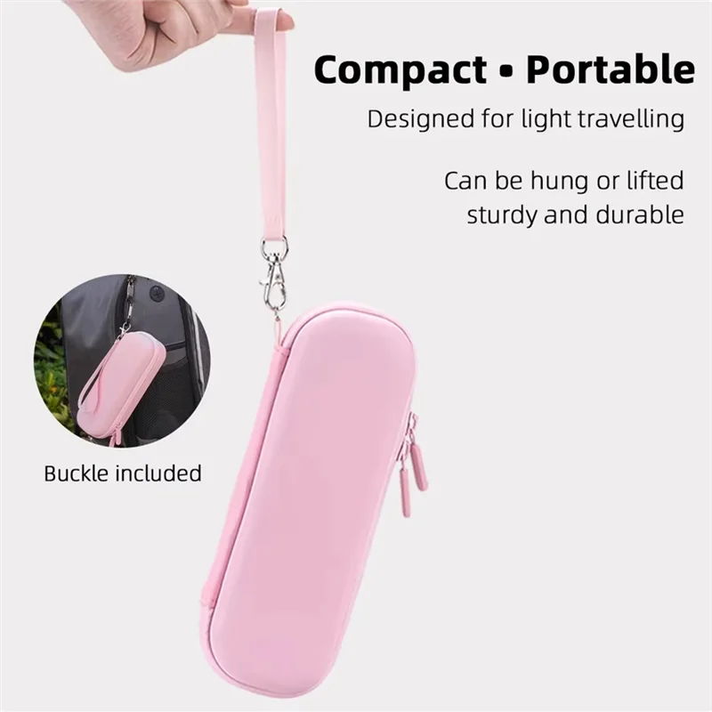 ABMF-розовая сумка для хранения для DJI Osmo Pocket 3, портативная сумка из искусственной кожи, защитная коробка от царапин для Pocket 3, сумка для хранения камеры