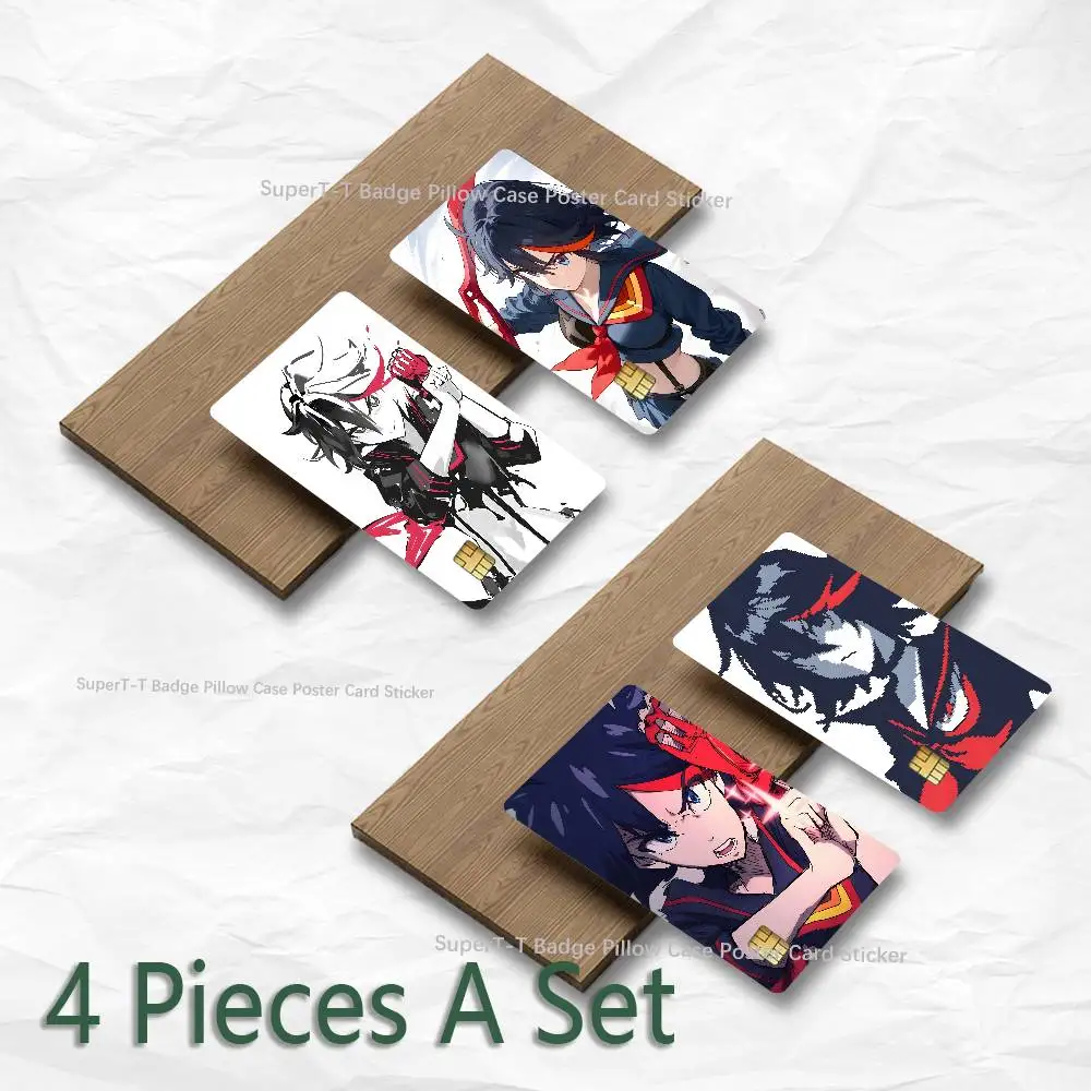 Ryuko K-Kill La Kill Credit Debit Card Sticker Bus Pass Diy Waterproof Small Chip Film Sticker Decoration
