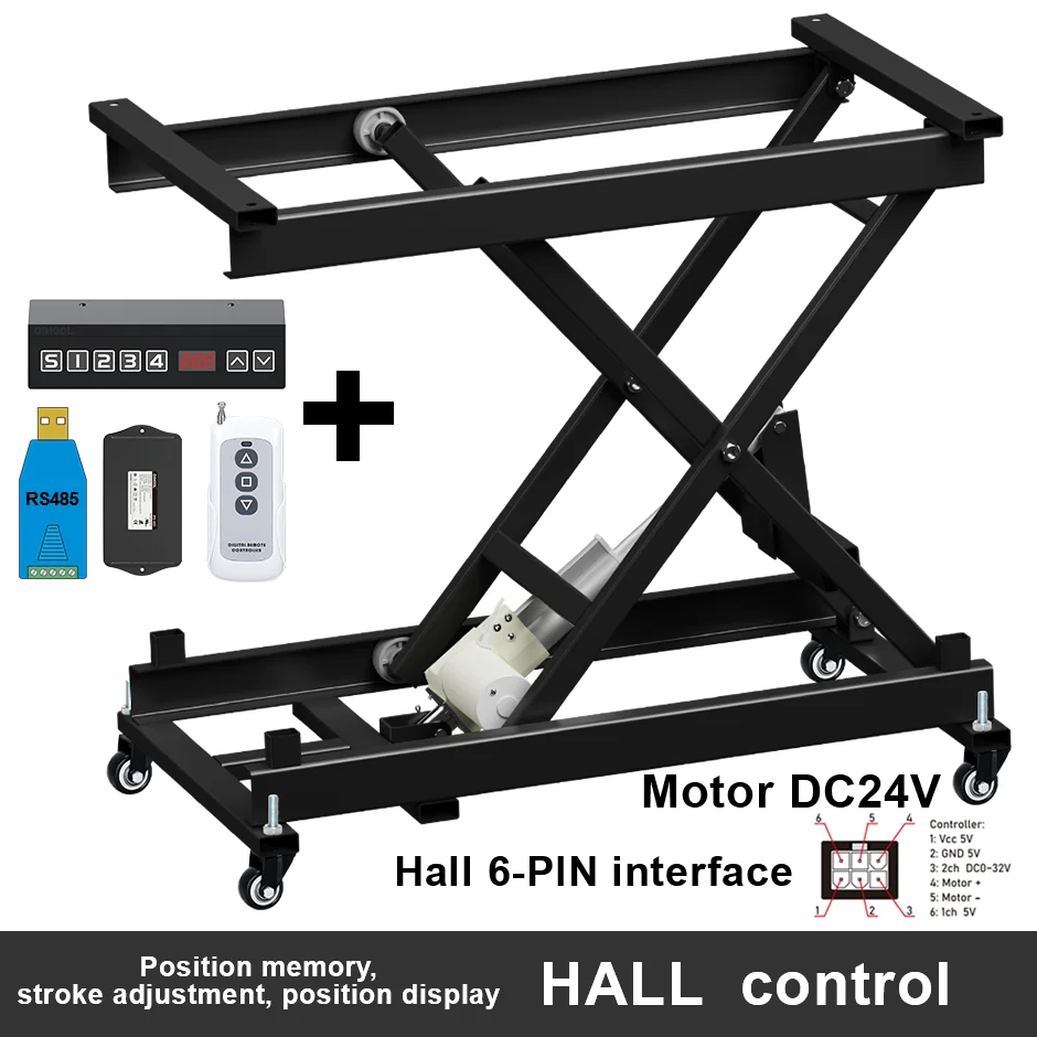 Mobile lifting platform scissor frame 60kg Load Motor Drive Omni-directional wheel The wheels can be locked