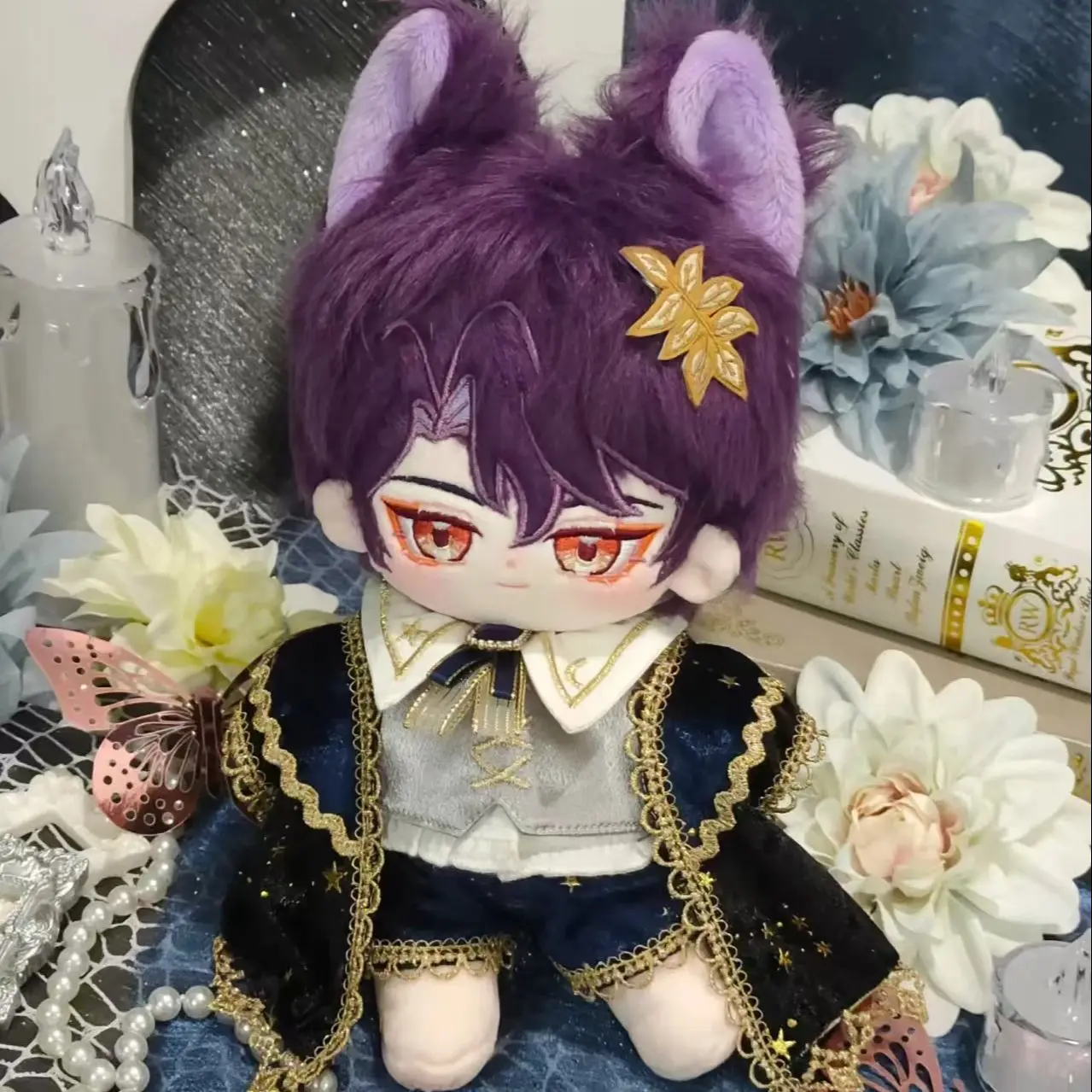 

20 см хлопковая кукла, плюшевая игра Honkai: Star Rail Dr.Ratio Gold Placer Body со скелетом, мягкие плюшевые игрушки в стиле аниме, подарок для фанатов