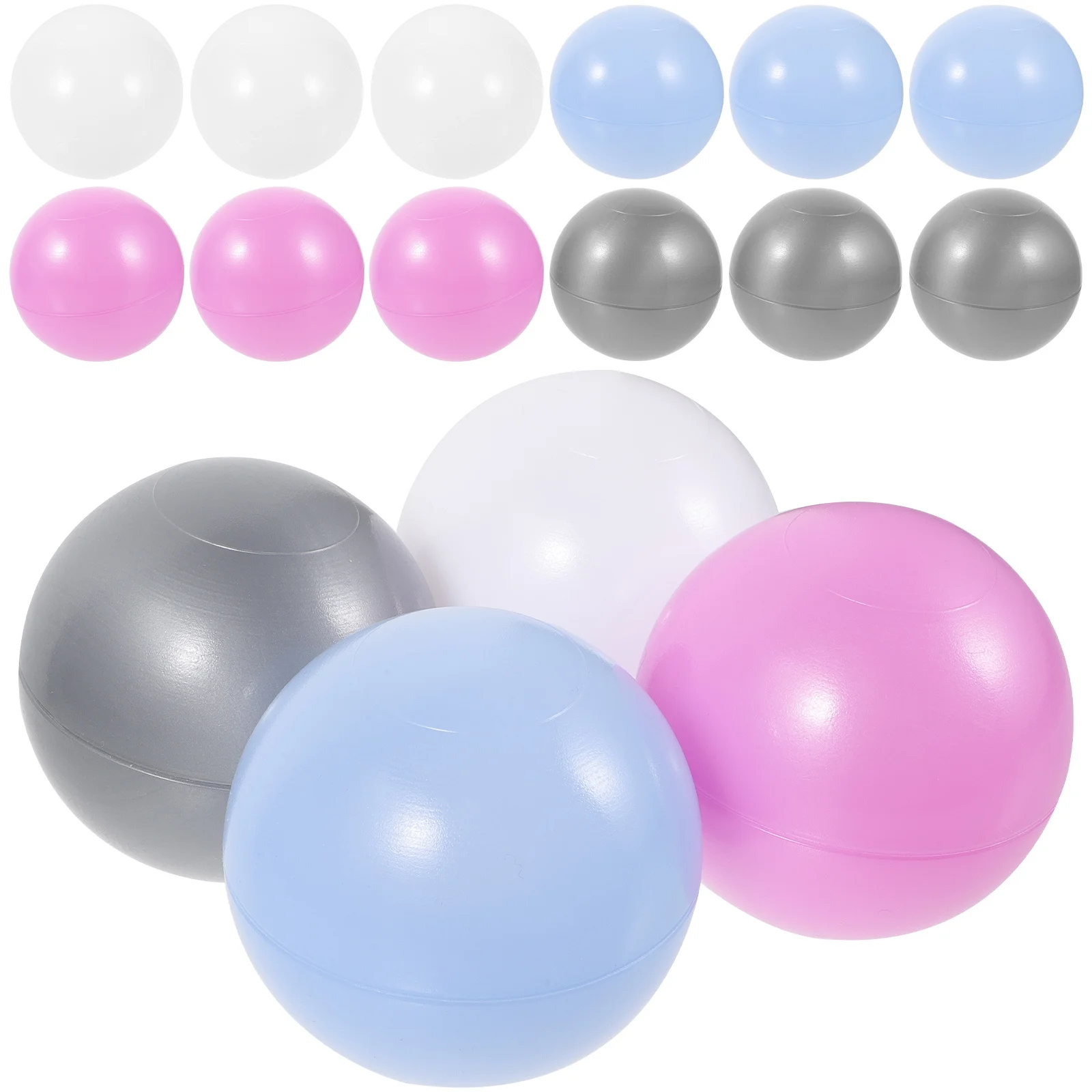 50 szt. Kolorowe kulki spożywcze, odporne na ścieranie, bezpieczne dla dzieci, do basenów, namiotów, trampolin, edukacyjne kulki do basenów z kulkami, idealne na prezent.