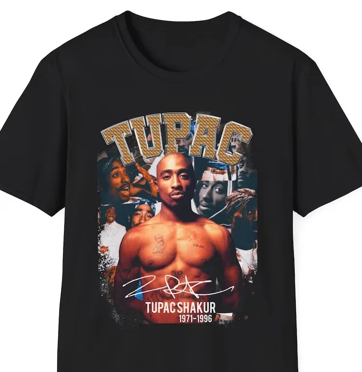 

Tupac Shakur T-Shirt, Hiphop Rnb Rapper Hip Hop Legends Tee Gift For Fans