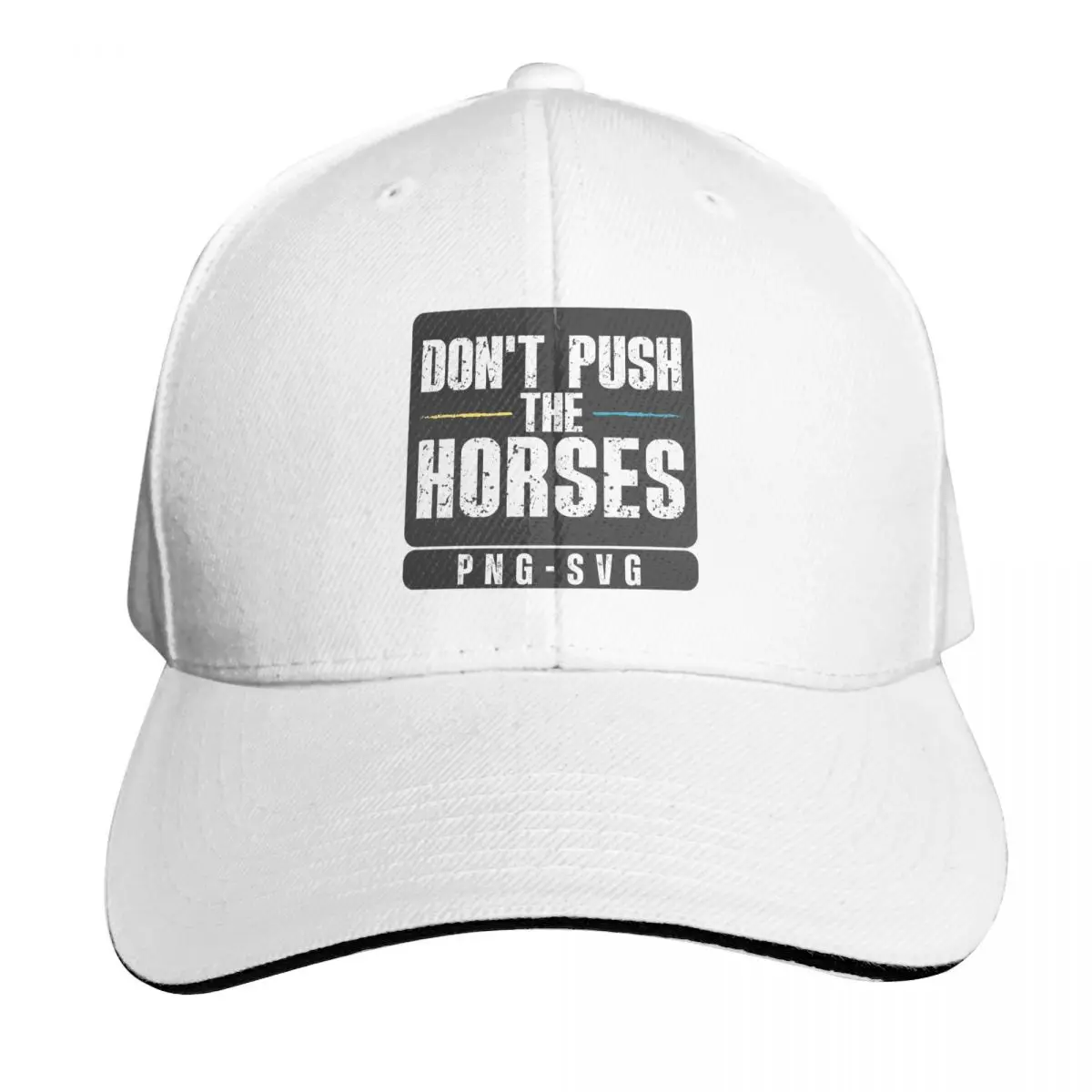 Don't Push The Horses Boxing Cap Fashion Casual Baseball Caps Adjustable Hat Hip Hop Summer Unisex Baseball Hats
