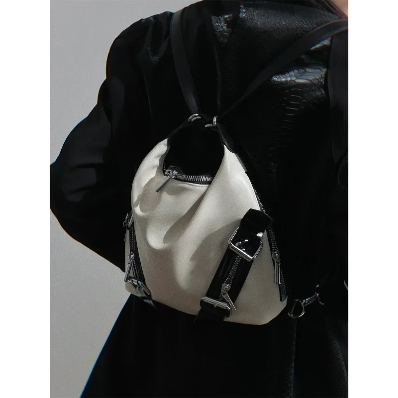 Xiuya Gothic Fashion Shoulder Bag for Women Y2k Punk Designer Luxury Crossbody Bag Casual Vintage Aesthetic New Female Handbag