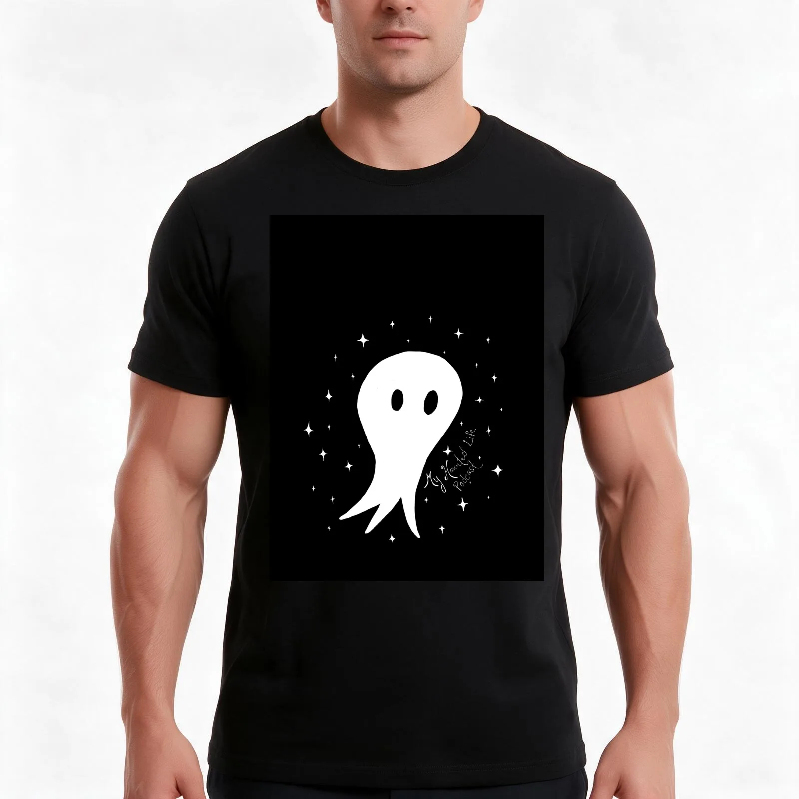 My Haunted Life Podcast T-Shirt Summer Casual Cotton Tee Oversized Streetwear Tops Vintage Graphic Print Unisex Men Women