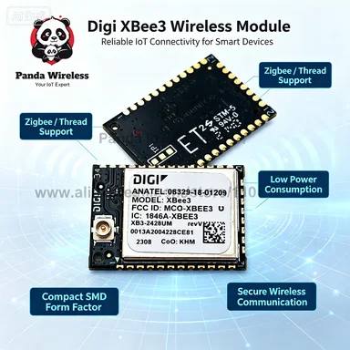 New Arrival ! RF 250Kbps ISM 2.4Ghz For Zigbee3.0 Digi XBee3 PRO Wireless Module XB3-24Z8UM U.FL Antenna Interface