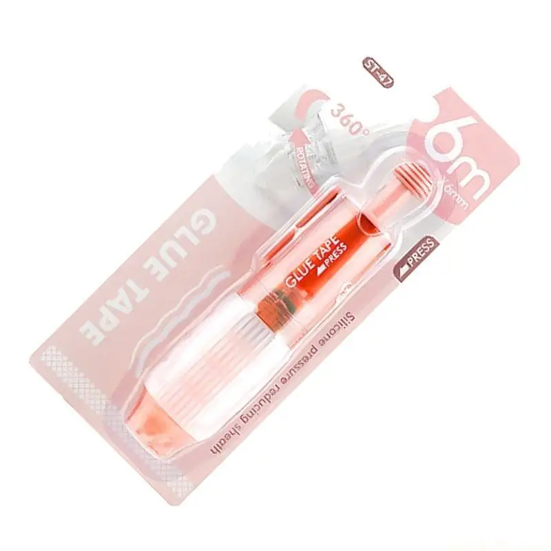Pen Clear Adhesive Tape 6mm Wide Double Side Dotted Tape Scrapbooking Tape
