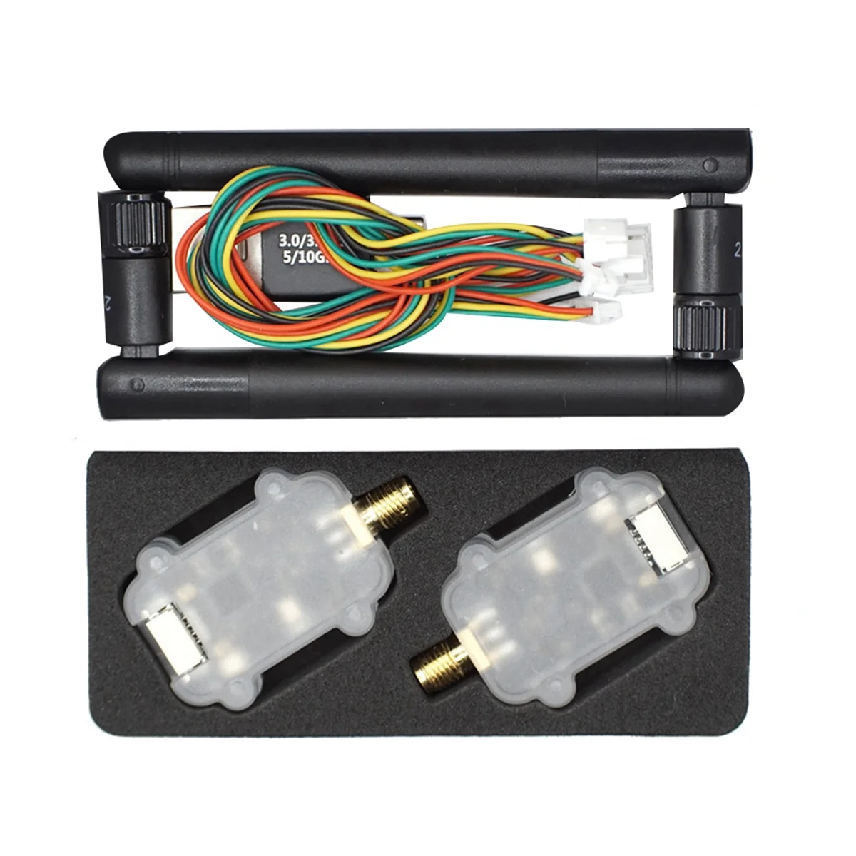 2025-3C 2PCS LR24-F 2,4G 10KM LoRa Radio Telemetrie Modul 500mW für PX4