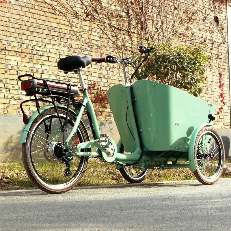 Bicicleta de carga eléctrica, cochecito doble de alta calidad, triciclo, bicicleta de carga, bicicleta eléctrica barata, remolque de carga para mascotas para perros