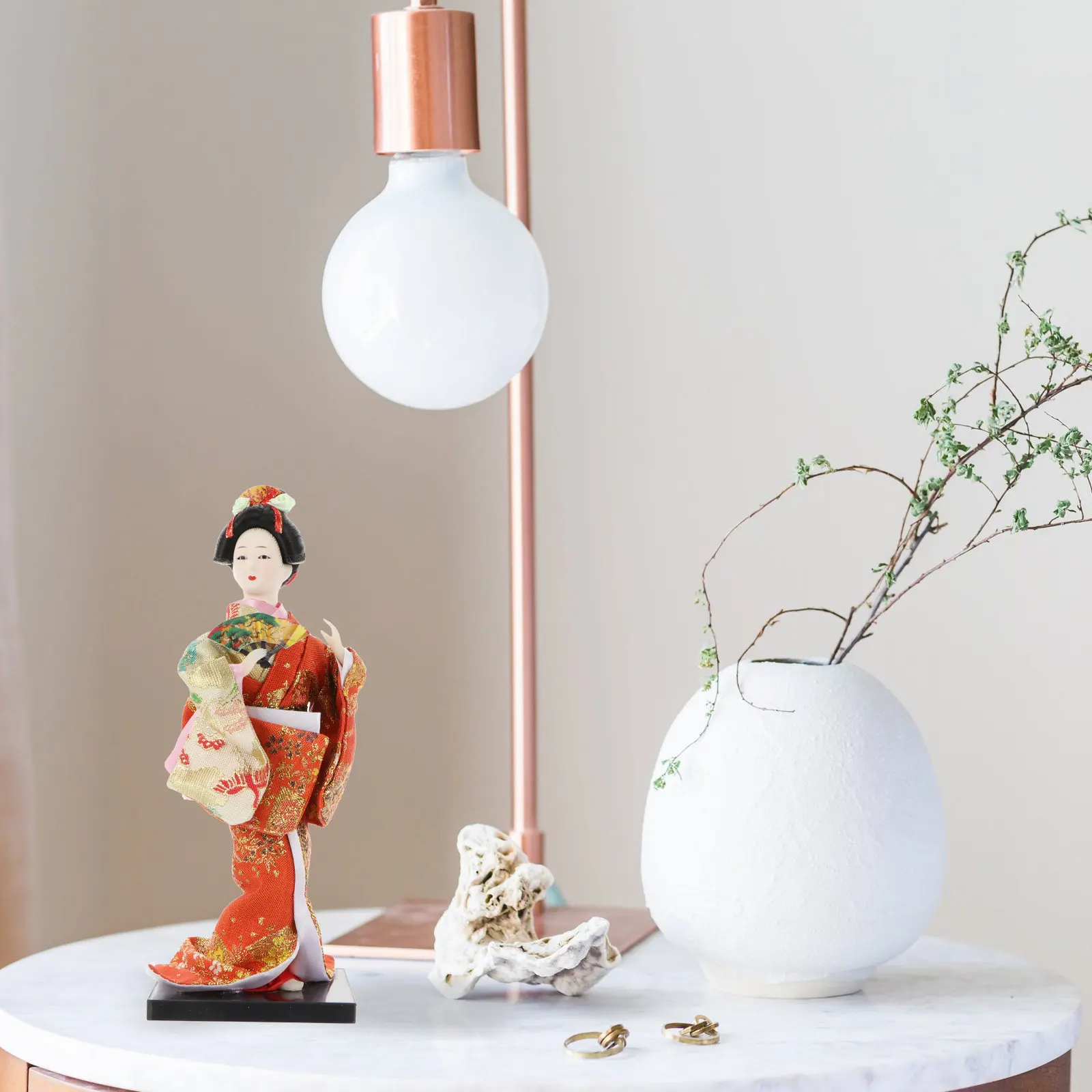 

1Pcs Japanese Style Desktop Geisha Adornment Handmade Kimono Decor Wall Refreshing Styling Living