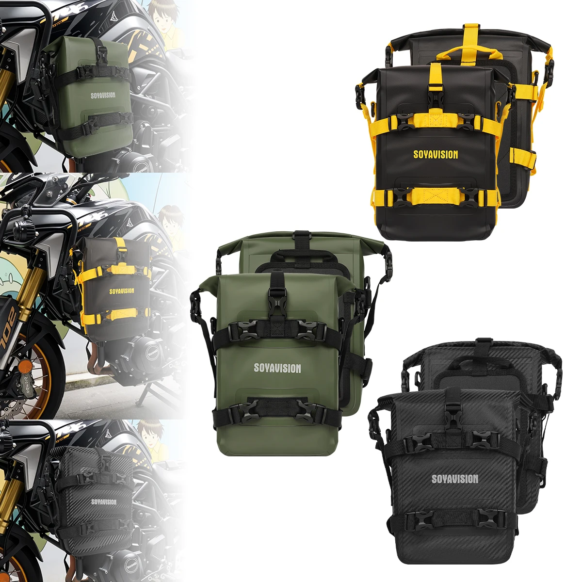 

Универсальные защитные дуги для мотоциклов, водонепроницаемая сумка для инструментов, сумка для хранения инструментов для BMW R1200GS R1250GS, для HONDA, для CFMOTO