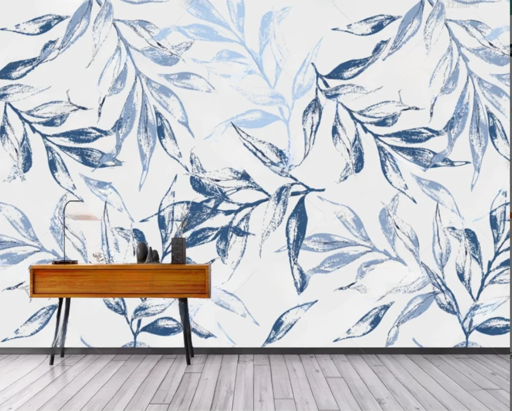 

Custom papel de parede wallpaper Nordic fashion Southeast Asian banana leaves bedroom background wall 3d wallpaper papier peint