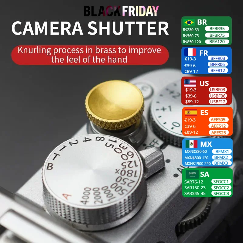 Micro Camera Metal Aluminum Soft Shutter Release Button For Fujifilm XT30 ii T20 10 XT4 XT3 2 XPRO2 1 Leica M9 Sony RX1RII DFM