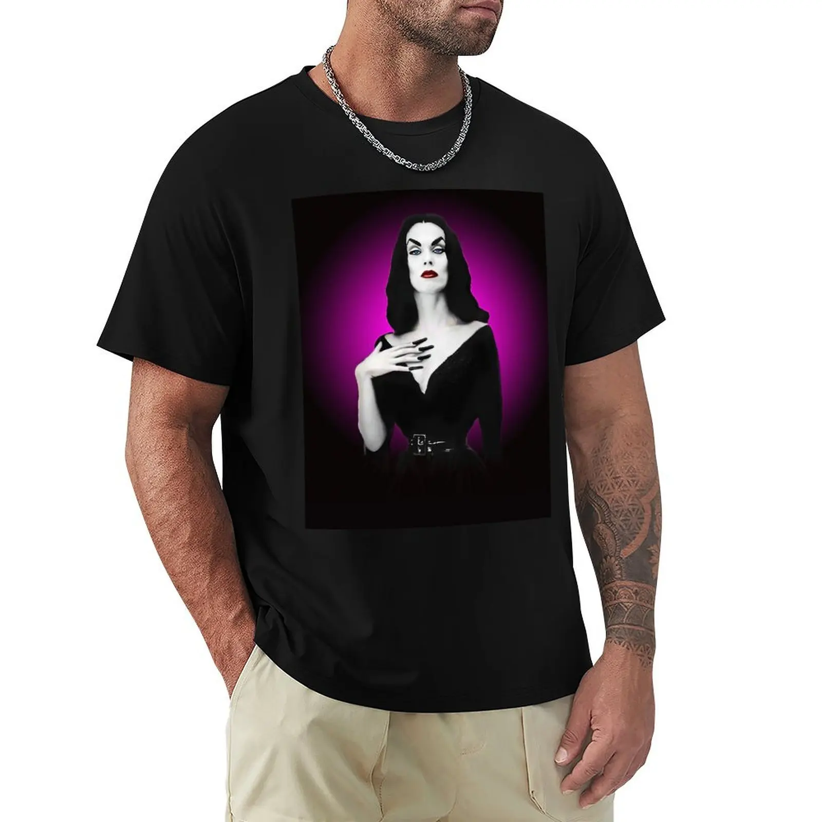 Vampira the Legend T-Shirt summer tops blanks boys animal print mens designer t shirt