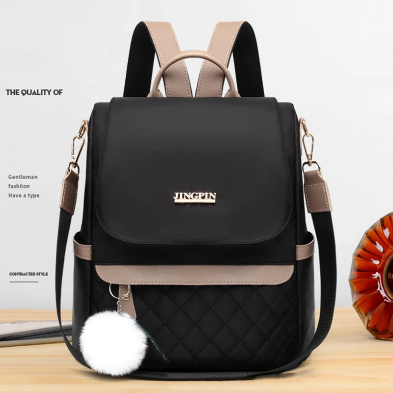Plecak o dużej pojemności tkanina Oxford uczniowskie torby szkolne Crossbody plecak piórnik damski plecak moda podróżna