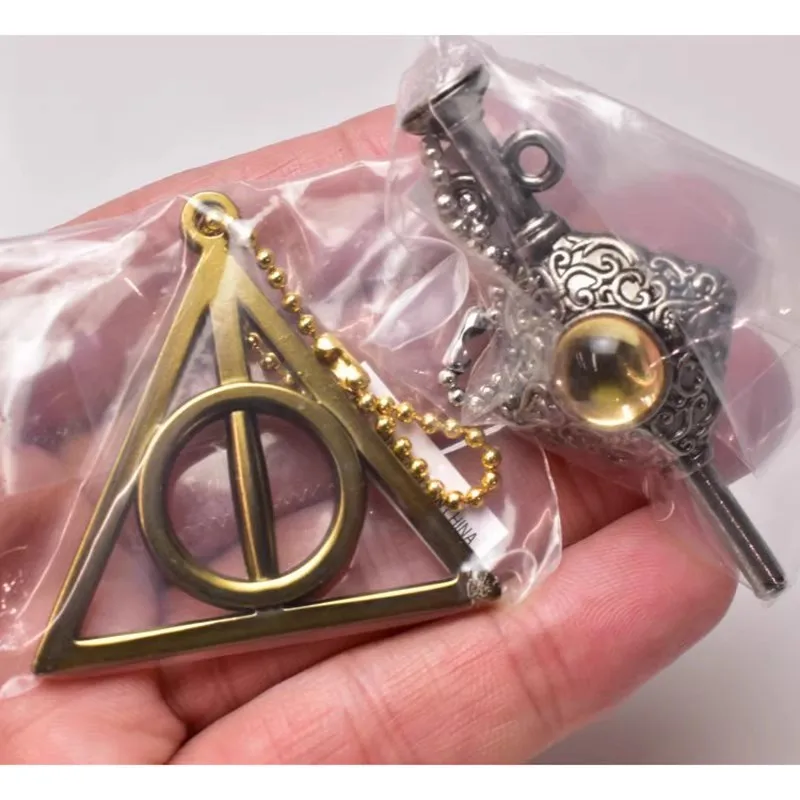 TOMY Original 4Pcs Gashapon ダイキャストアイテムコレクショ Harry Potter Anime Figure Toys For Kids Gift Collectible Model Ornaments