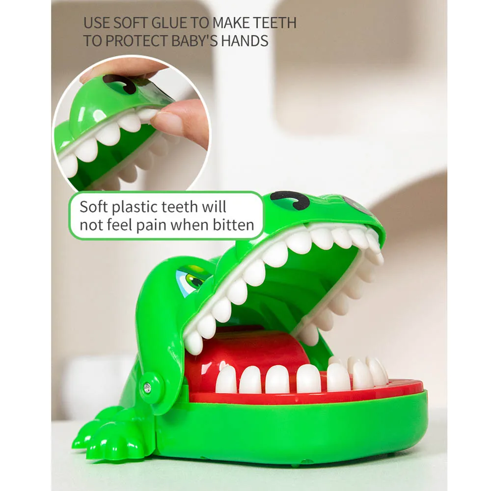 Cute Crocodile Snap Bite Finger Kids Children Family Group Game Fun Toy Gift Dentist Toy Biting Snapping Exciting Mouth Toys