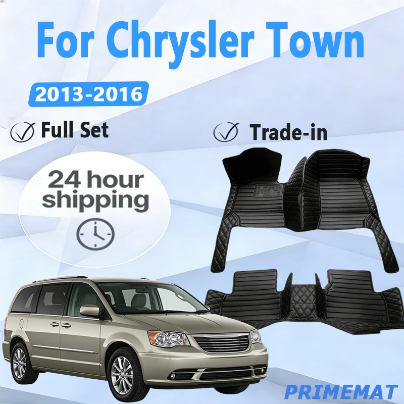 

Роскошный автомобильный коврик для Chrysler Town & Country 7 сидений 2013 ~ 2016 Водонепроницаемый защитный коврик для заднего багажника Автомобильный аксессуар