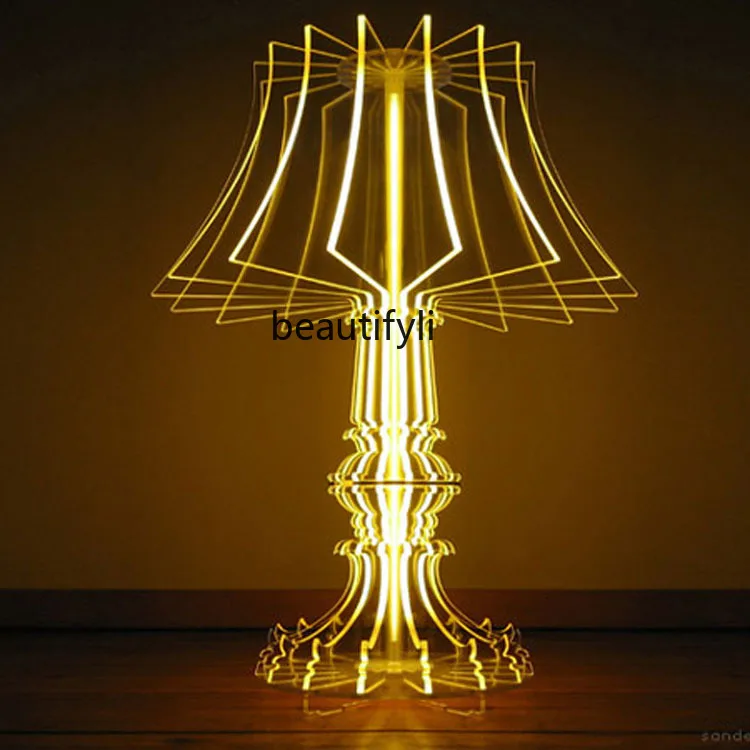 

Living room sofa floor lamp simple and modern, art hotel exhibition hall decorative atmosphere desk lamp