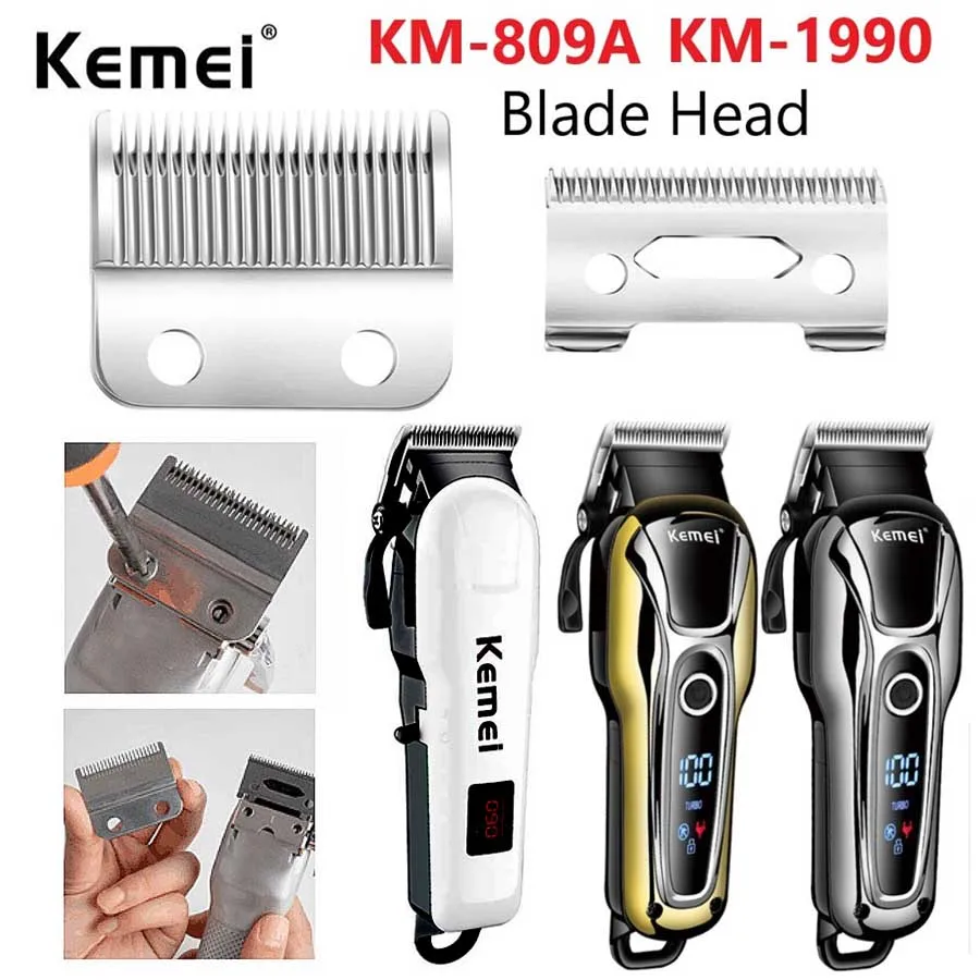 

Professional Hair Clippers cutting machine Blade For Kemei-1990 KM-809A hair clipper accessories Replacement Blade Head