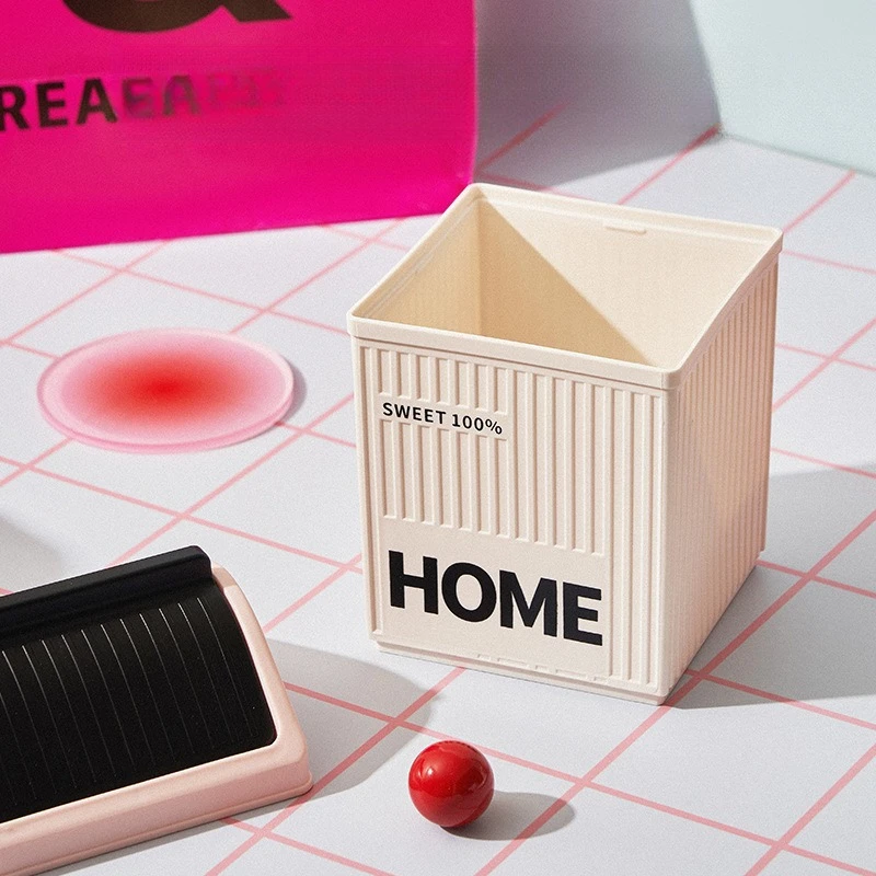 Desktop Trash Can Home Office Bathroom Wash Table Mini Paper Basket Dormitory High Value Trash Can