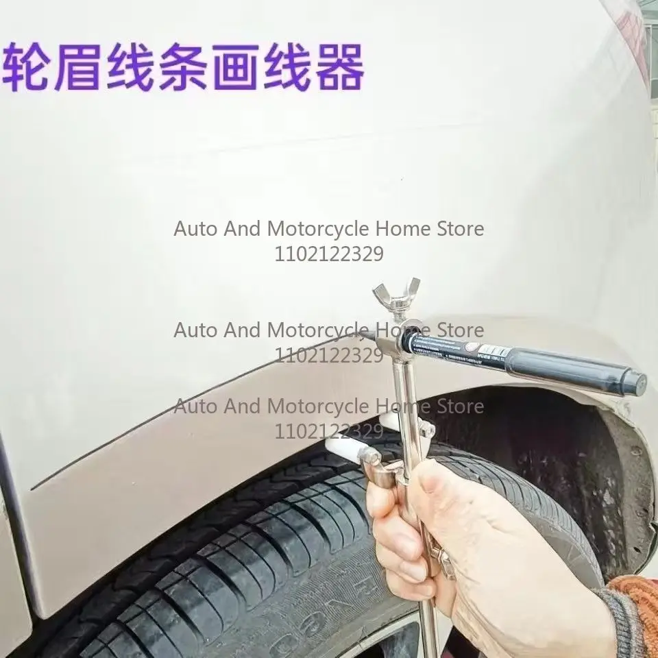 Parallel Wheel Eyebrow Scriber Auto Wheel Eyebrow Parallel Scriber Sheet Metal Dent Repair Tool Body Line Marking Recovery Aid