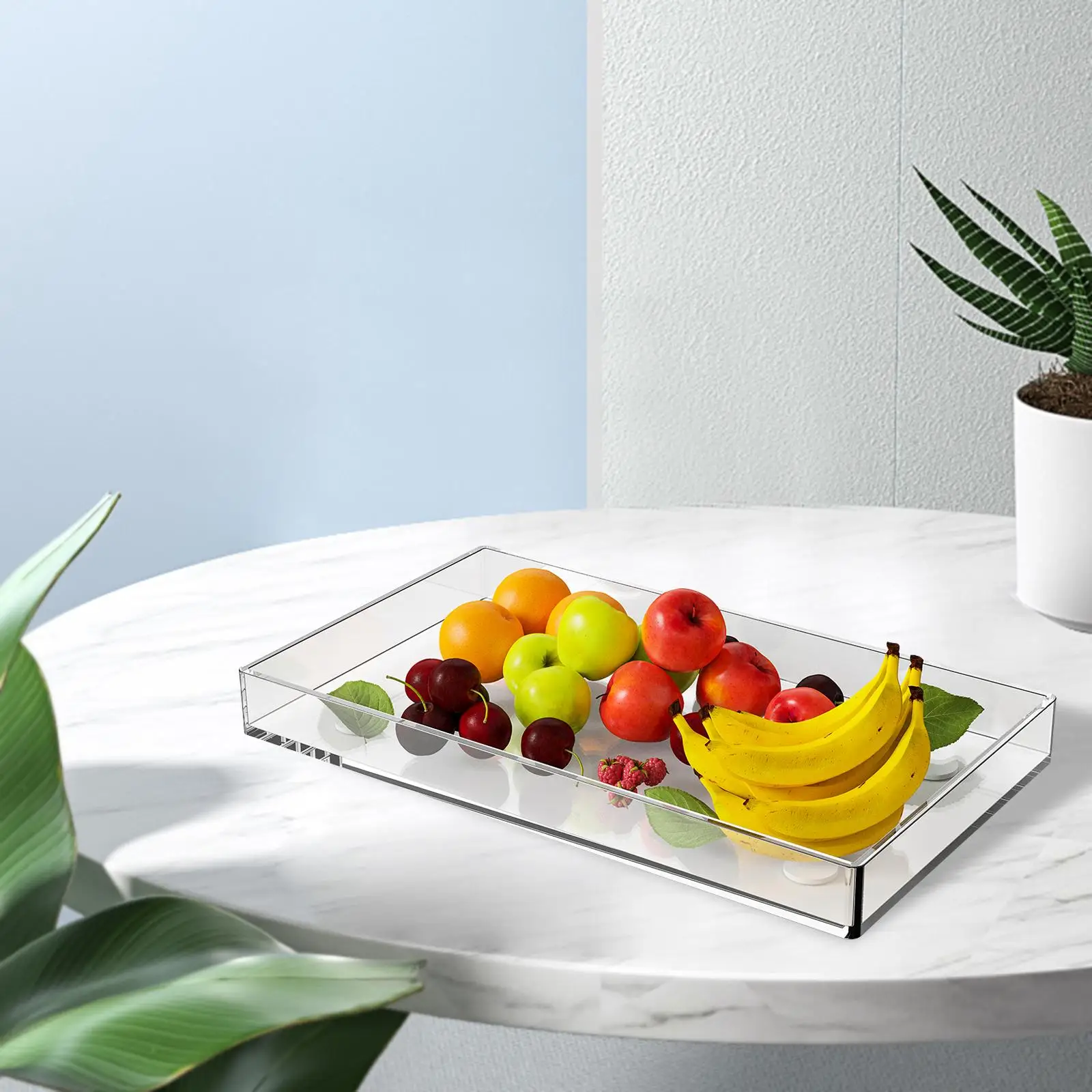 Clear Acrylic Tray Decorative Display Tray Transparent Large Acrylic Tray for