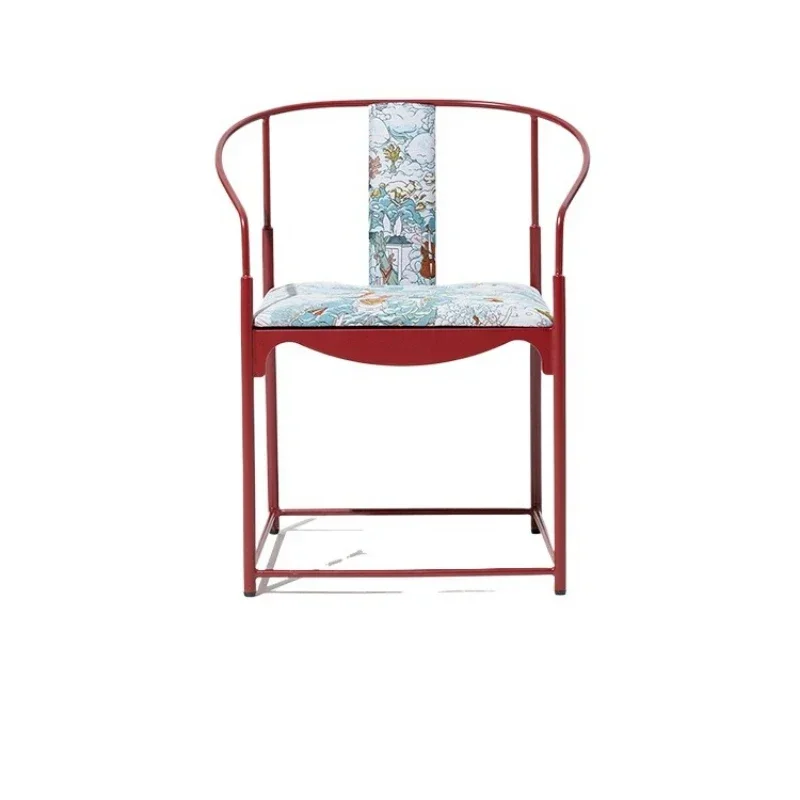 Single armchair embroidery new Chinese study