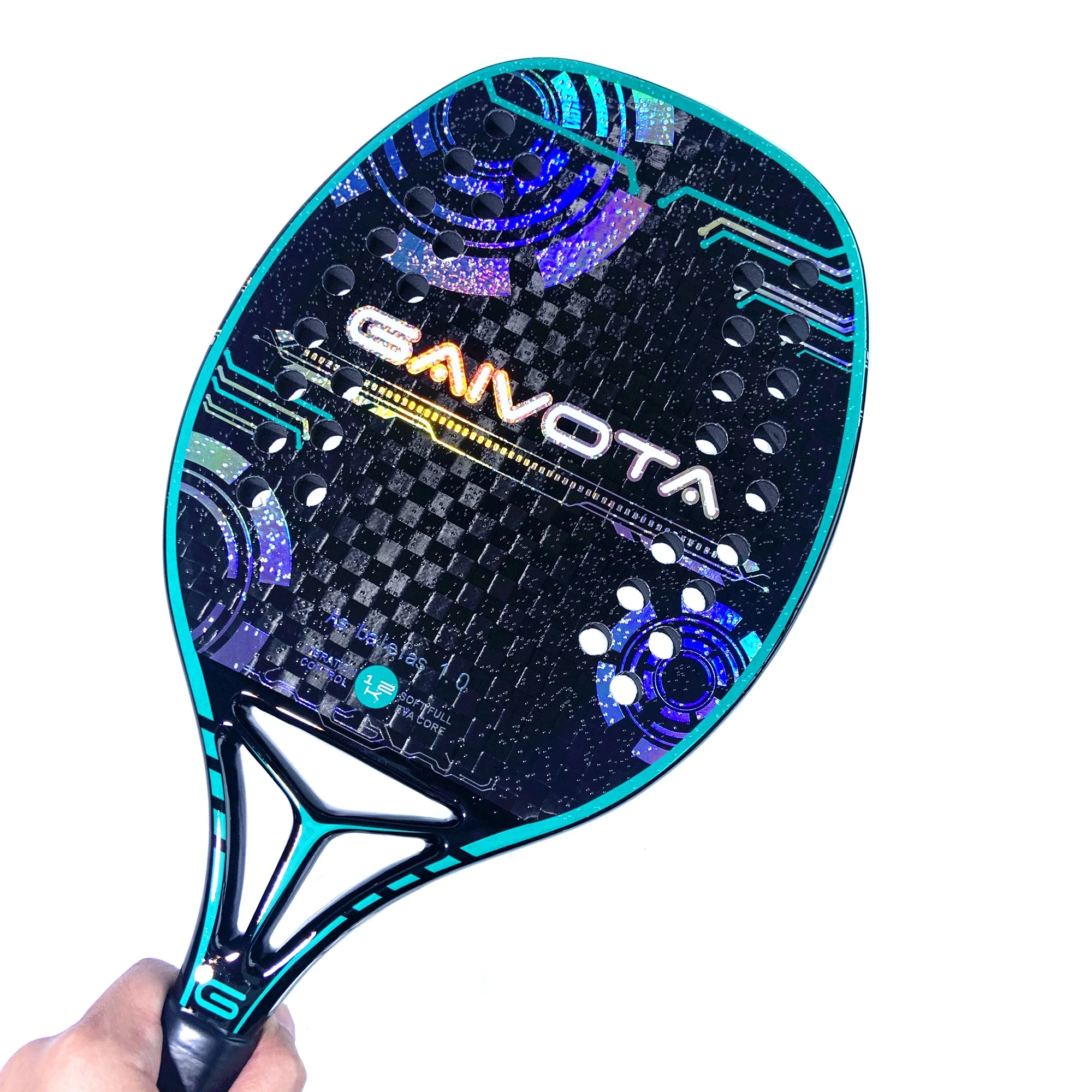 GAIVOTA-Raquete de Beach Tennis com superfície áspera e mochila, 3K, 12K, 18K, Novo, 2023
