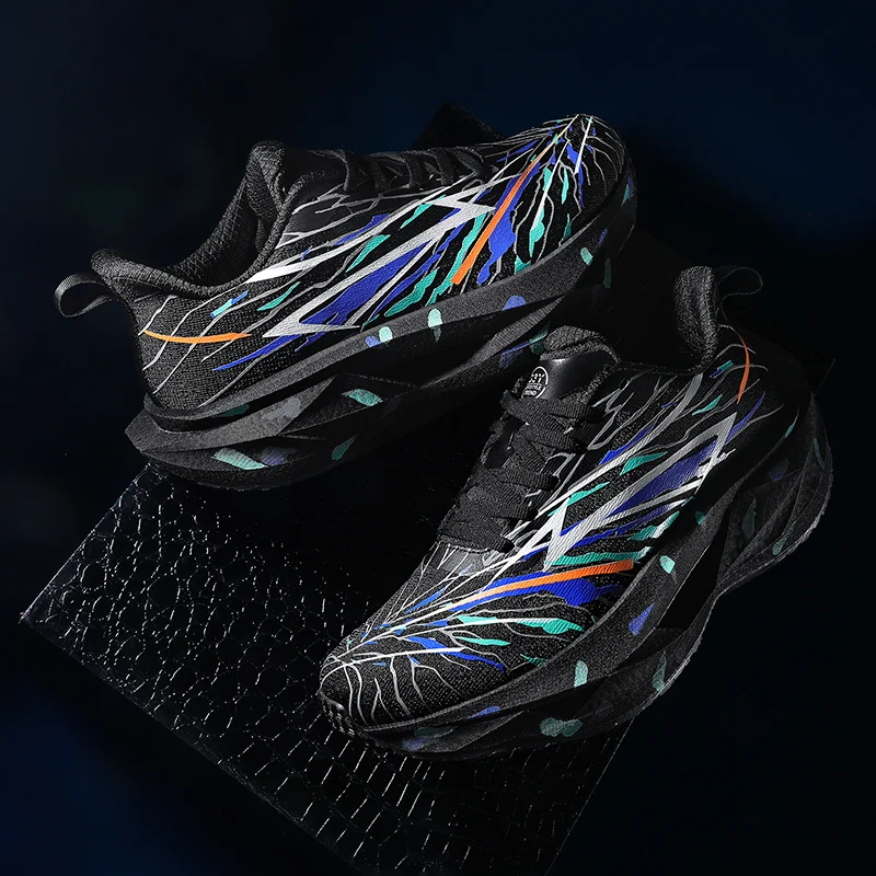 Men Casual Sports Running Shoes Carbon Board Marathon Training Breathable Jogging Athletic Nonskid Walking Sneakers Tennis Shoes - view 6