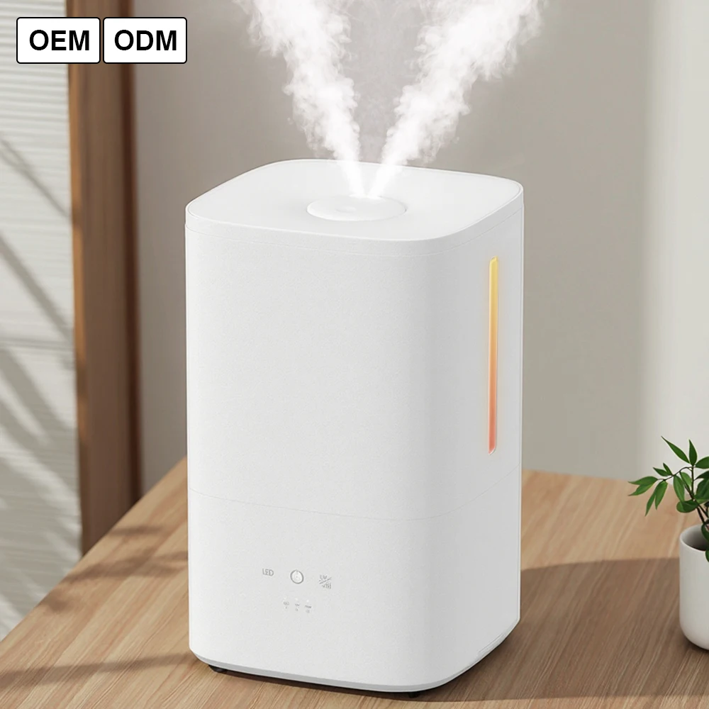 RUNAL 60 Degree Heating 4L Cool Warm Mist H868T Smart Electric Ultrasonic Humidifier Aromatherapy Remote Control Color Changing