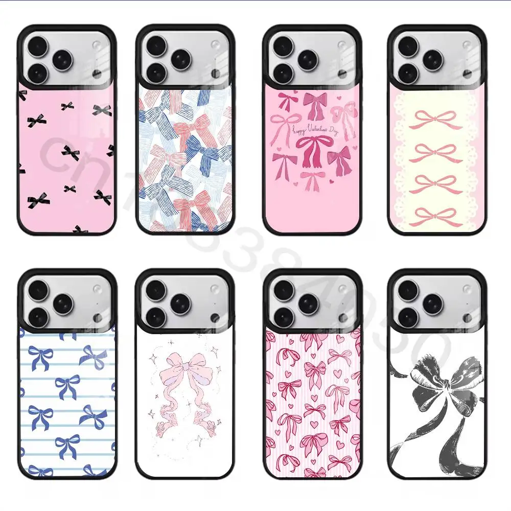Butterfly Knot  Phone Case For iPhone 17,16,15,14,13,12,11,Pro,Max,Plus,Mini,SE4,E Magnetic For Magsafe Wireless