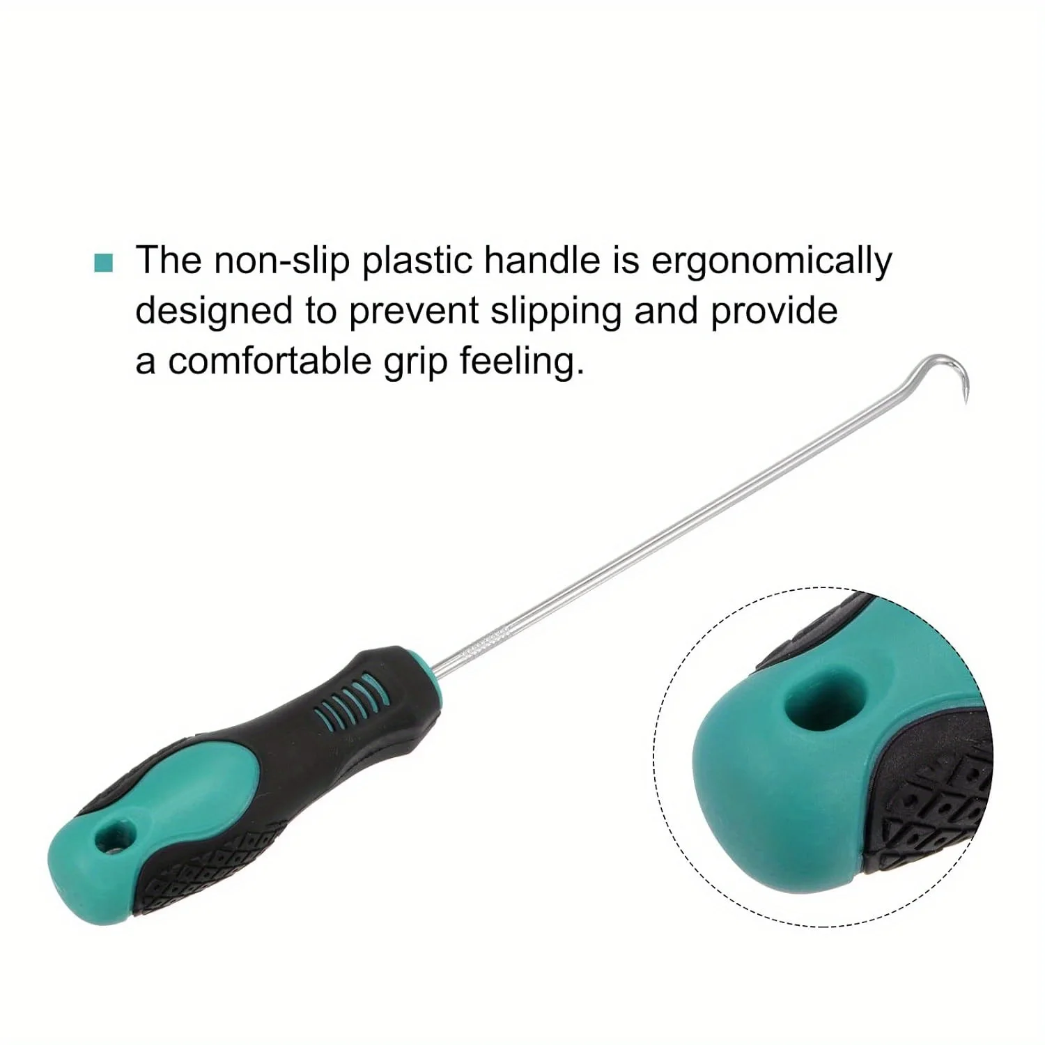 2-Pack Lawn Soil Looseners for Garden Cracks and Pavement Seams, U-Shaped Ground Spike Removal Hooks, Ideal for Weeding and Cleaning Soil, Pavement Seam Cleaning Tools